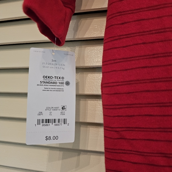 NWT just one you by Carter's One Piece Footed Long Sleeve "Loved" - Picture 5 of 5